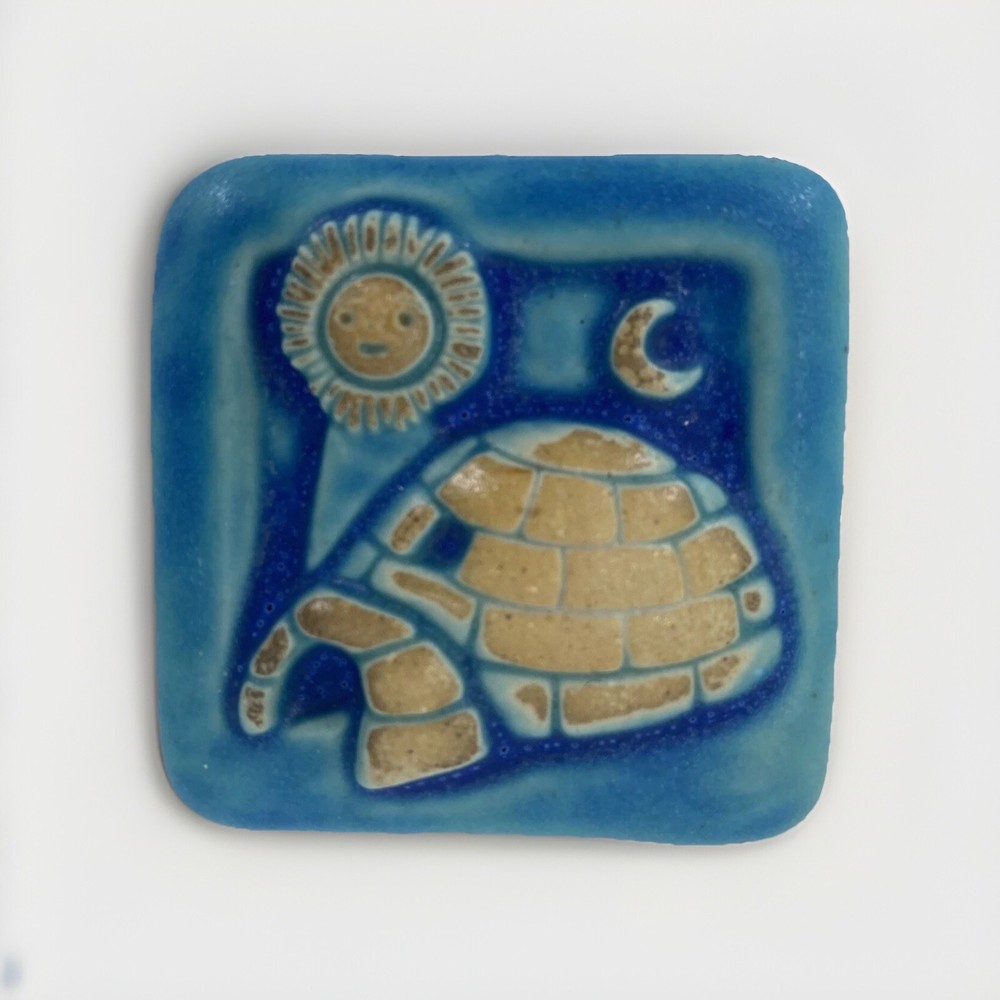 Igloo 2x2" Ceramic Art Tile By Gretchen Kramp