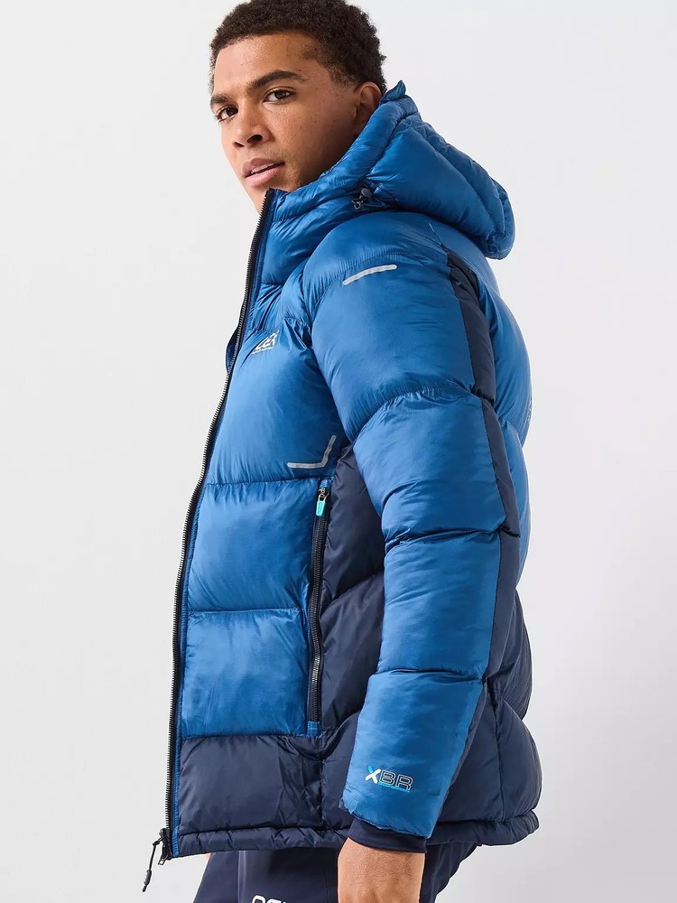 OEX Mens Padded Jacket Winter Nevis Dark Blue Navy Medium