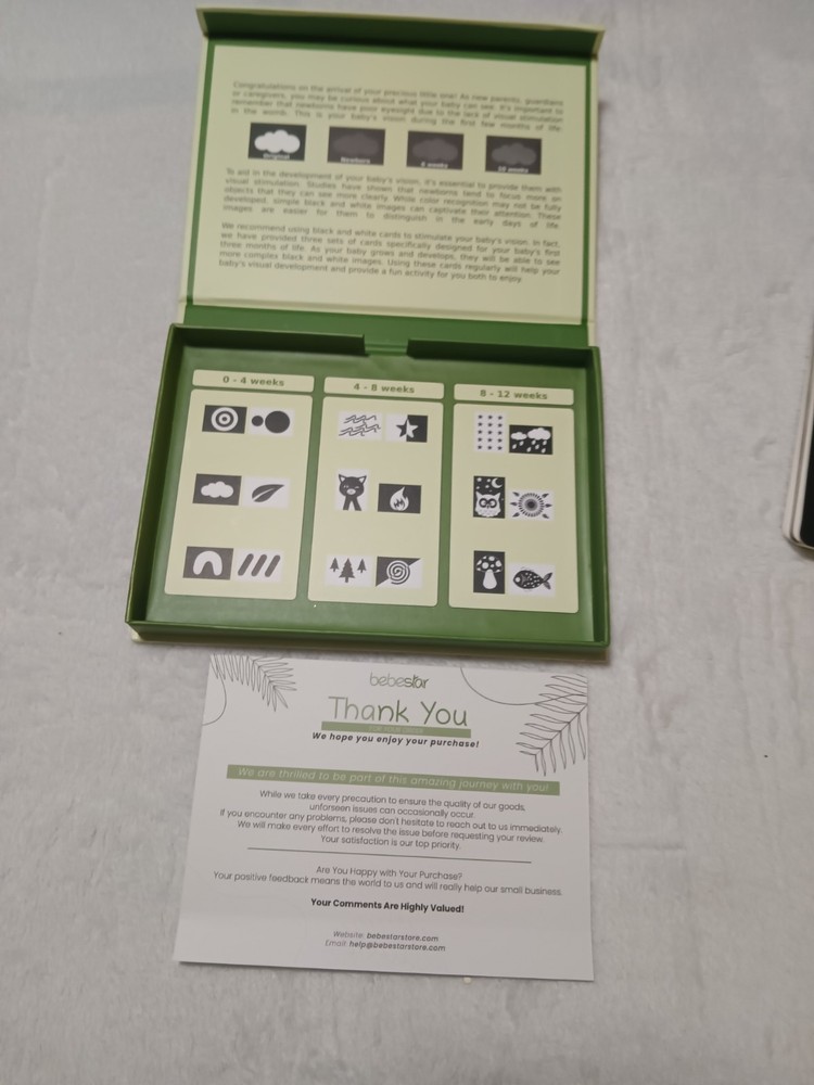 Bebestar Visual Stimulation Cards For 0-3 Months