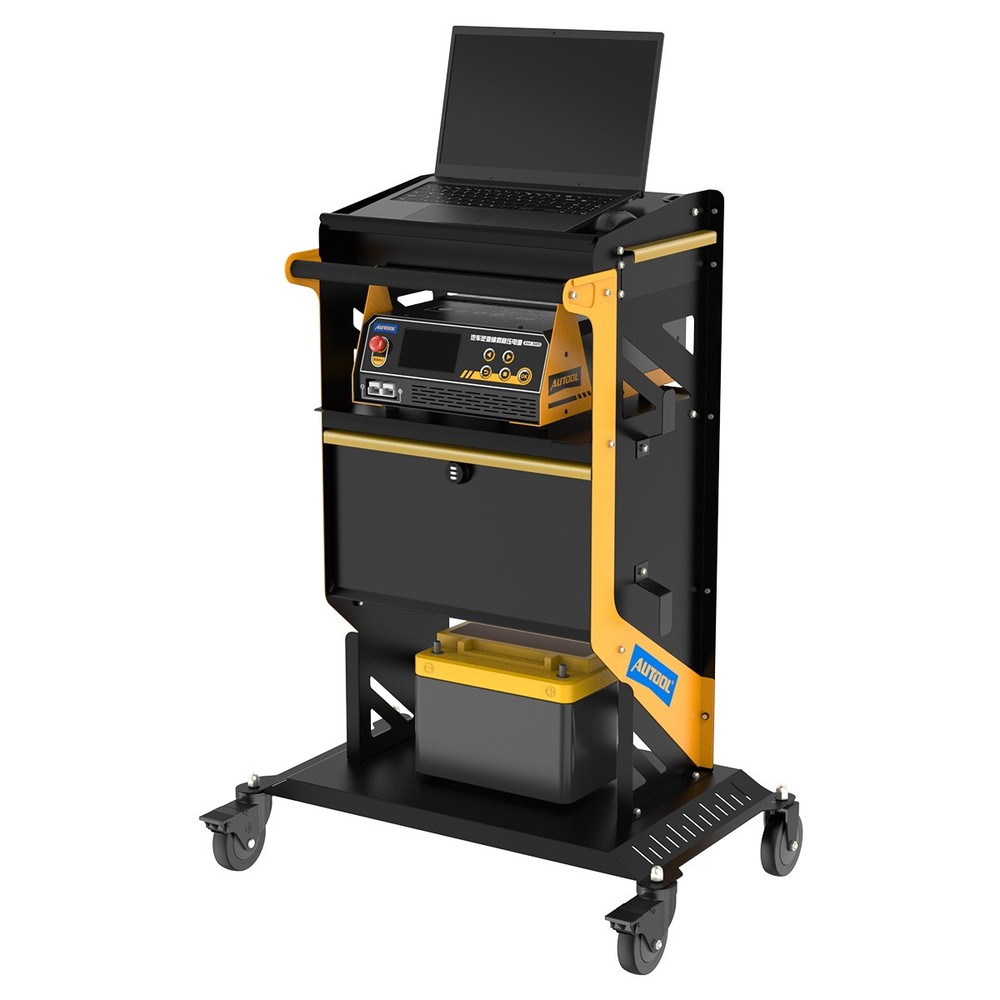 Tool Trolley Workshop Cart Heavy Duty Garage Roller Cabinet DIY with Code Lock
