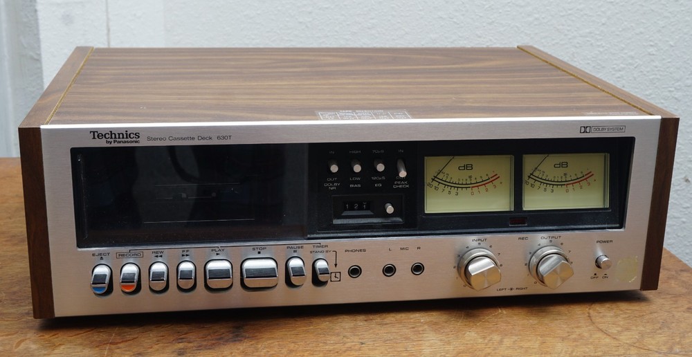 Technics By Panasonic RS-630T Cassette Deck. Not Fully Tested.