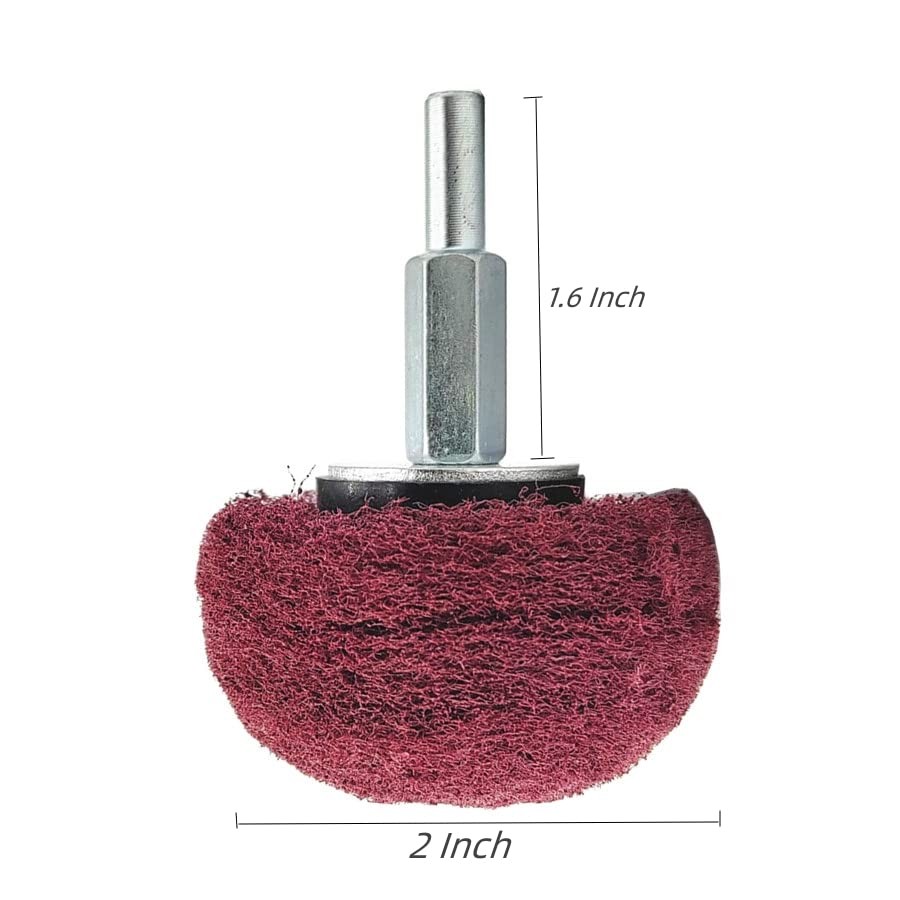 5 Pack Non Woven Polishing Wheel Drill Attachment Set