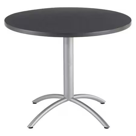 Cafeworks 65648 Cafeworks Cafe/Breakroom Table, Graphite Granite Top, Silver