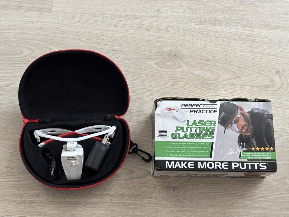 Perfect Practice Laser Putting Glasses - White - Golf Mint in Box