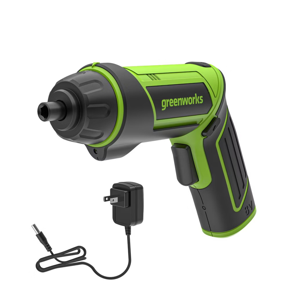 Greenworks 8V Screwdriver with 2 bits