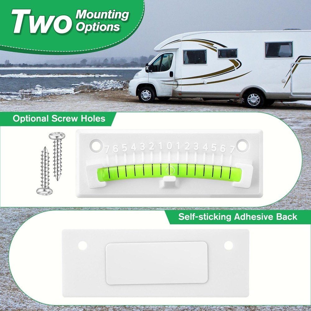 HooLing RV Level Bubble, Graduated Scale Levels for Precision Leveling, Stick on