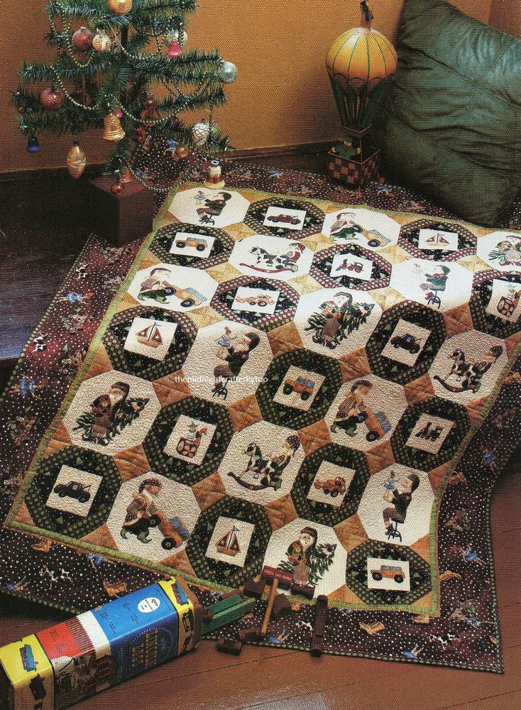 Santa's Workshop Quilt Pattern Pieced PC