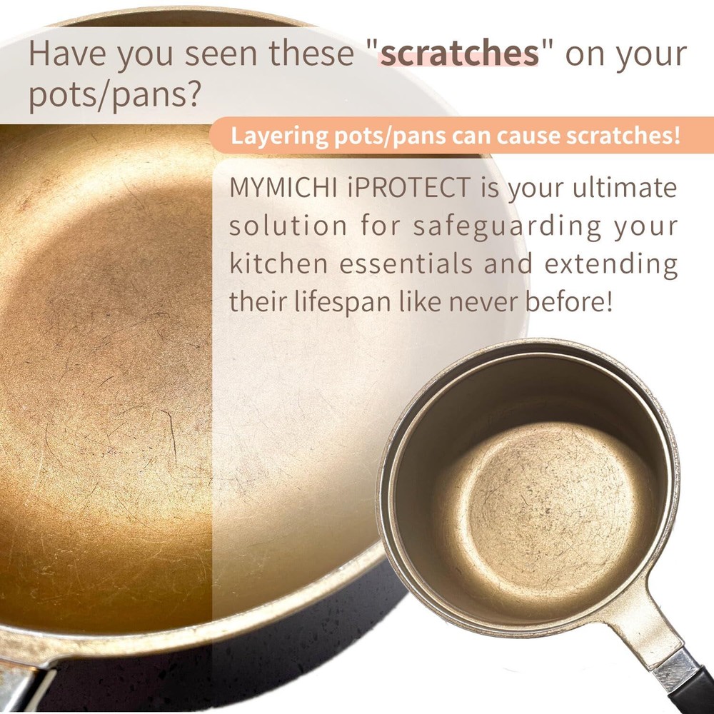 iPROTECT - Stack Expert | Multi-Purpose BPA-Free Silicone Pots/Pans Protector...