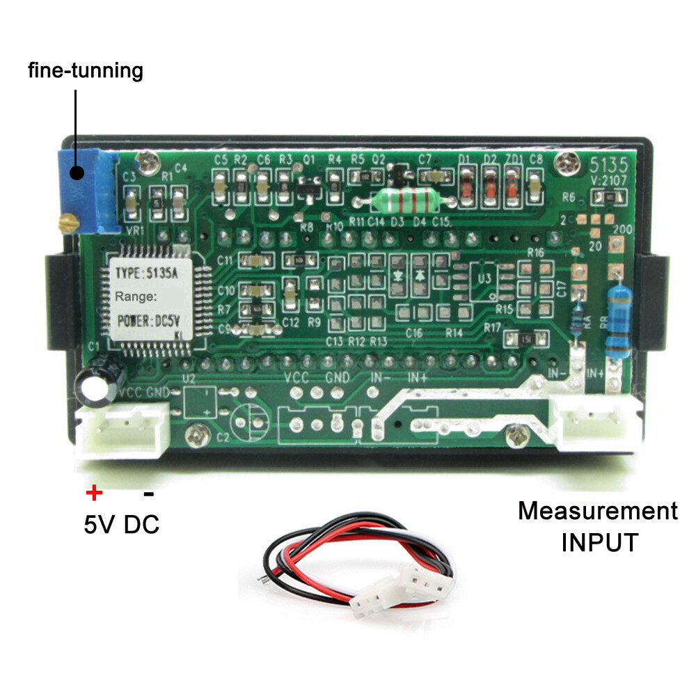 AC 500V Red LED Digital Volt Voltmeter Panel Digit Voltage Meter 0-500V AC