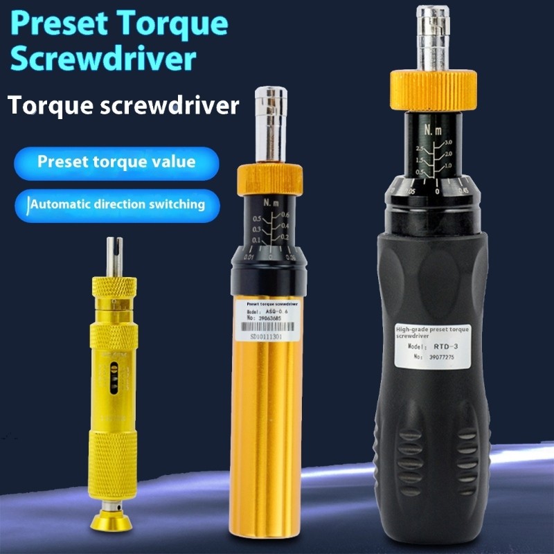 High Precise Preset Torques Screwdriver Chrome Plate Finish Durability Design