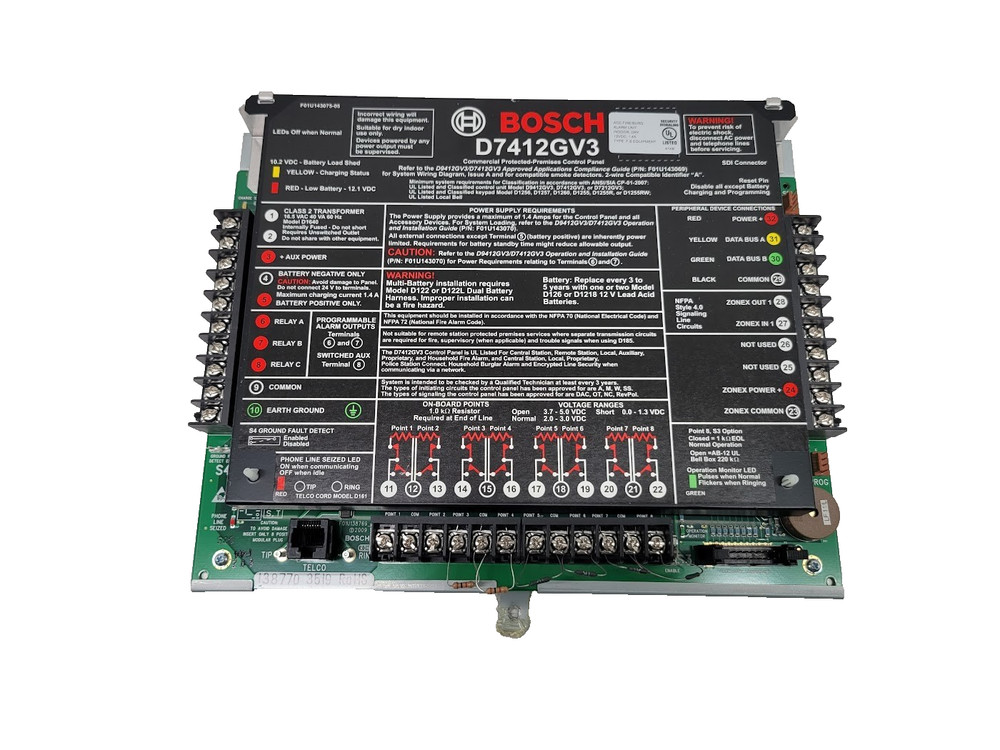 Bosch D7412GV3 Security Communicator Control Panel