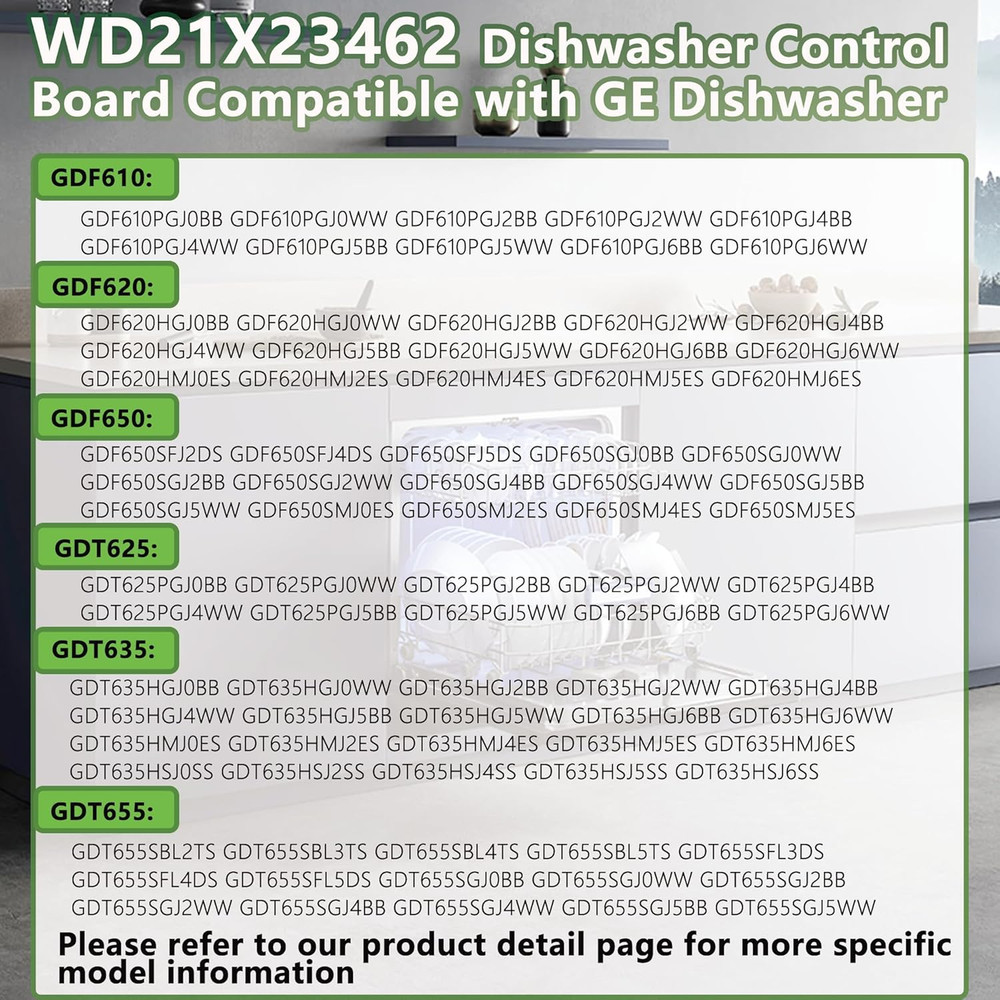 GE Dishwasher Control Board & User Interface, Compatible with Select Models