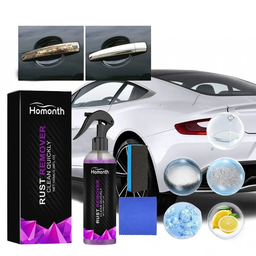 100ml Multi-Purpose Car Rust Remover Spray Paint Rust Inhibitor Derusting Spray