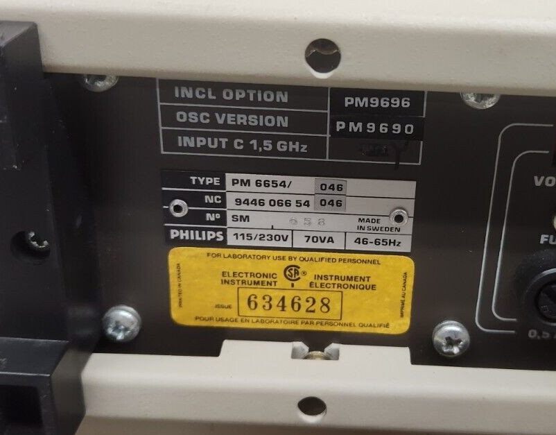 Philips PM6654 Programmable High Resolution Timer/Counter, With Hard Carry Case!