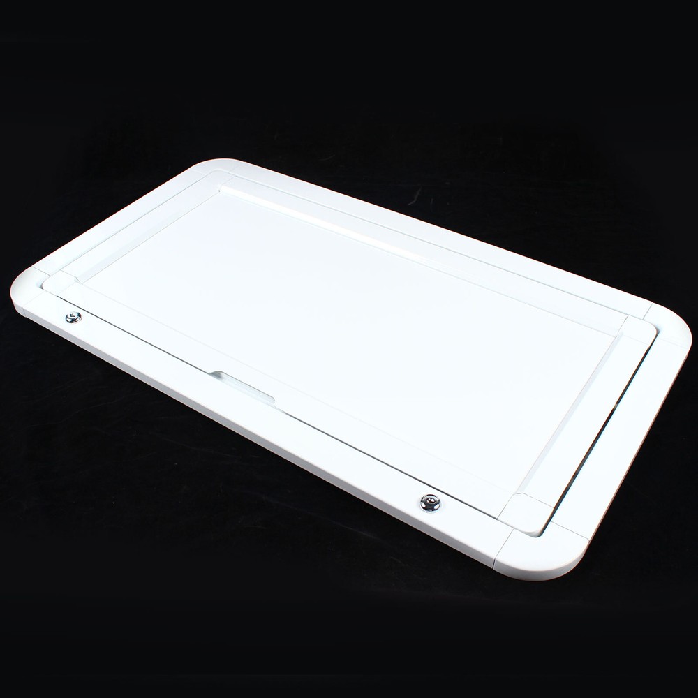 RV Caravan Picnic Folding External Table Aluminum 800x450mm Wall Mount White