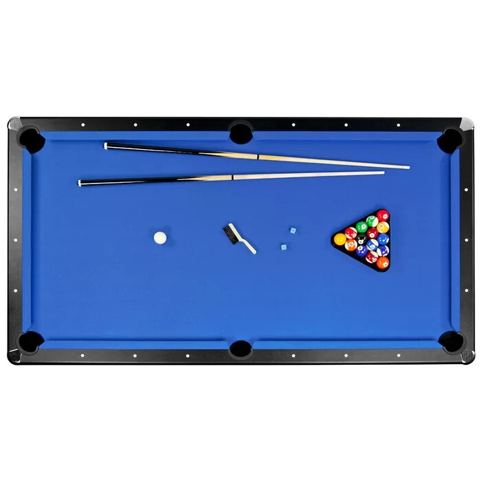 Pool Table (7.3 ft.) (Black/Blue) (Free Shipping)