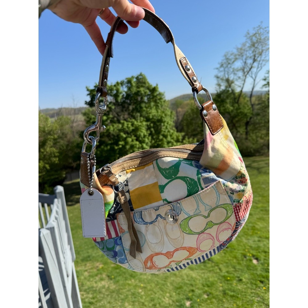 Vintage Coach Hampton Patchwork Hobo Bag Preowned