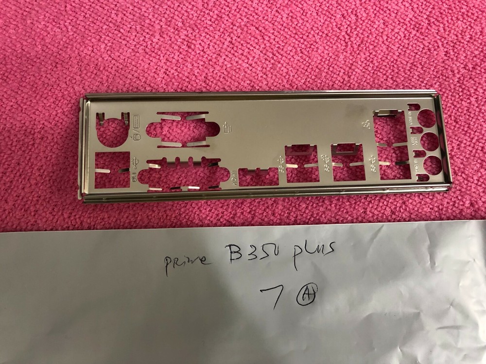ORIGINAL ASUS IO SHIELD for ASUS  B350 PLUS ,PRIME X370-A  , USED