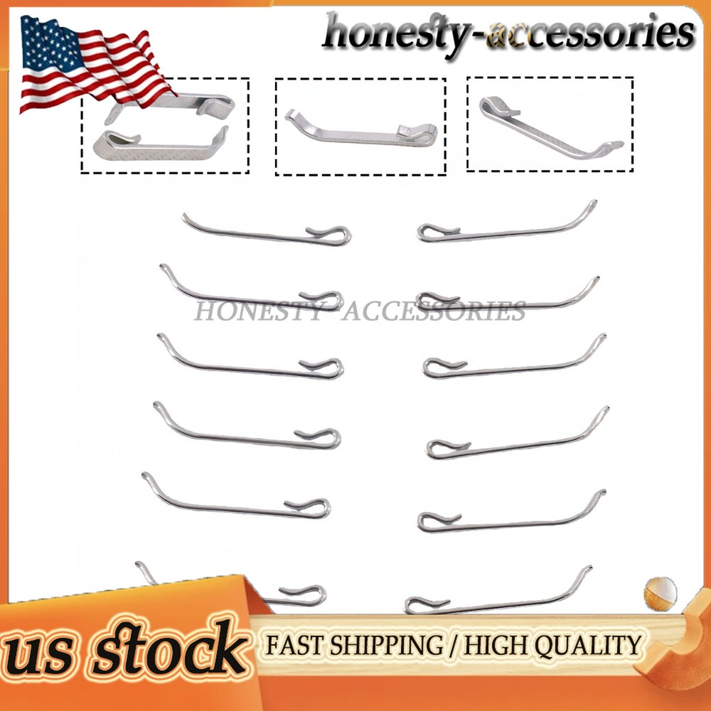 12x 2'' Drawer Slide Retaining Clips For Mac Matco Proto Tool Box Double Loop