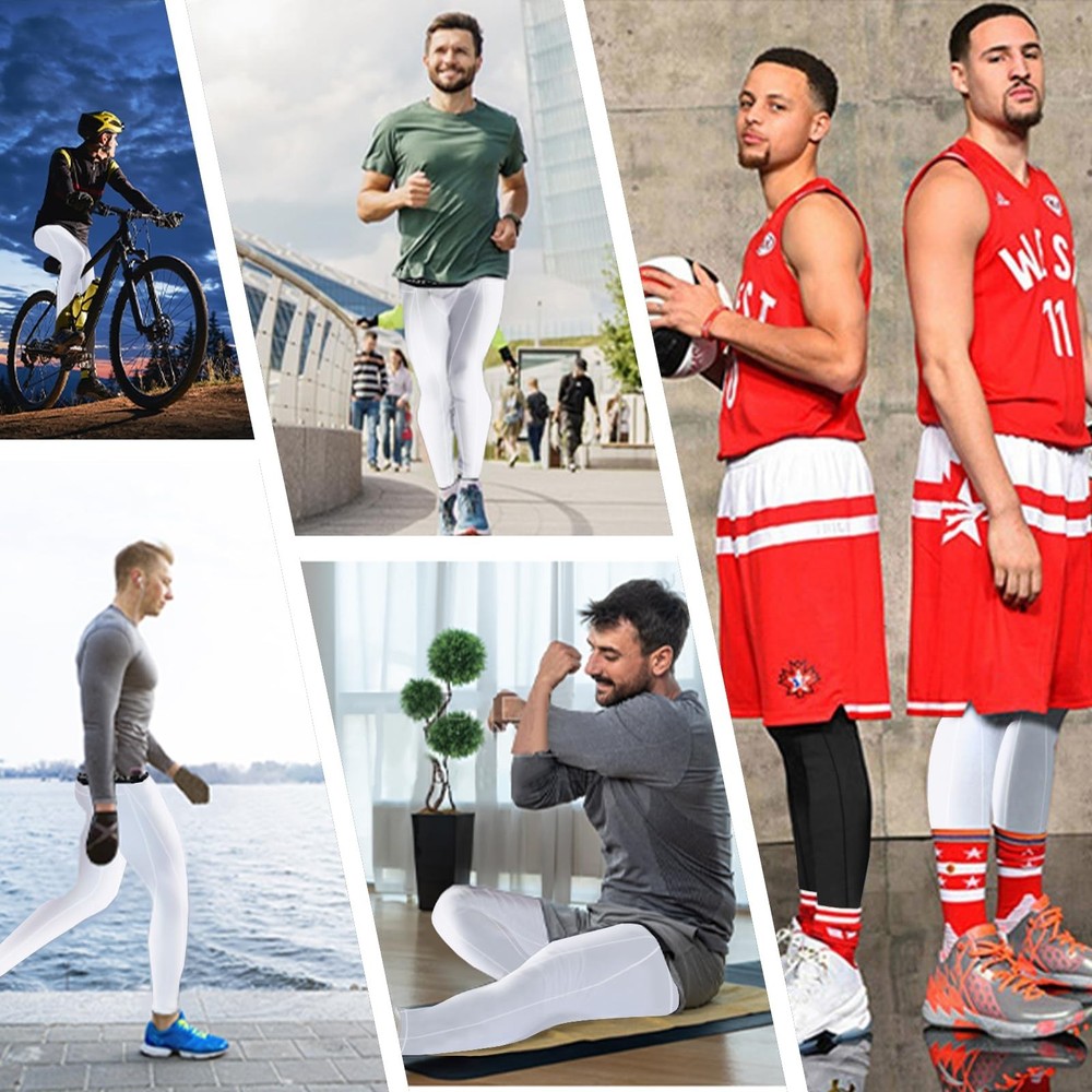 Men’s Compression Pants, Leggings Running Tights Workout Base Layer for Ba