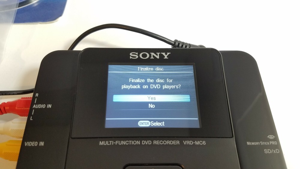 Sony VRD-MC6 DVD Recorder Multi-Function Tape Transfer - Region Free ✅