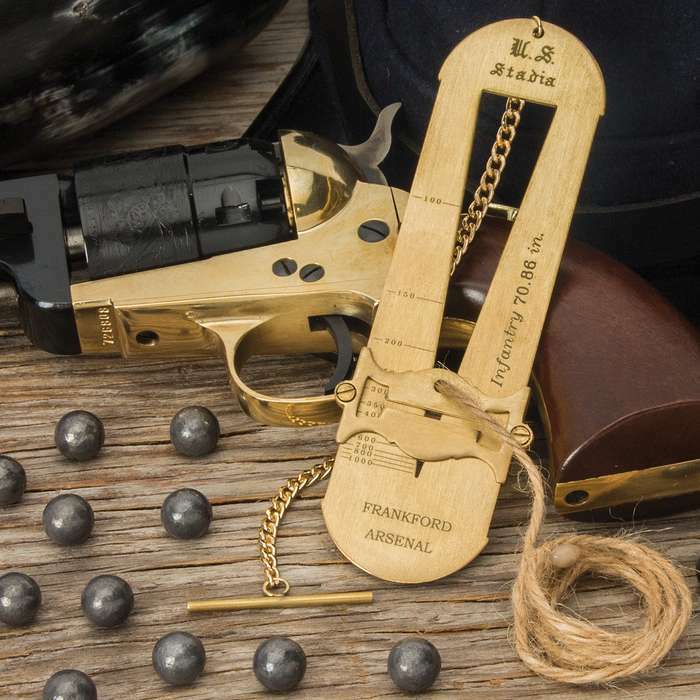Frankford 19th Century Stadia Range Finder Muzzleloading Brass Military Army