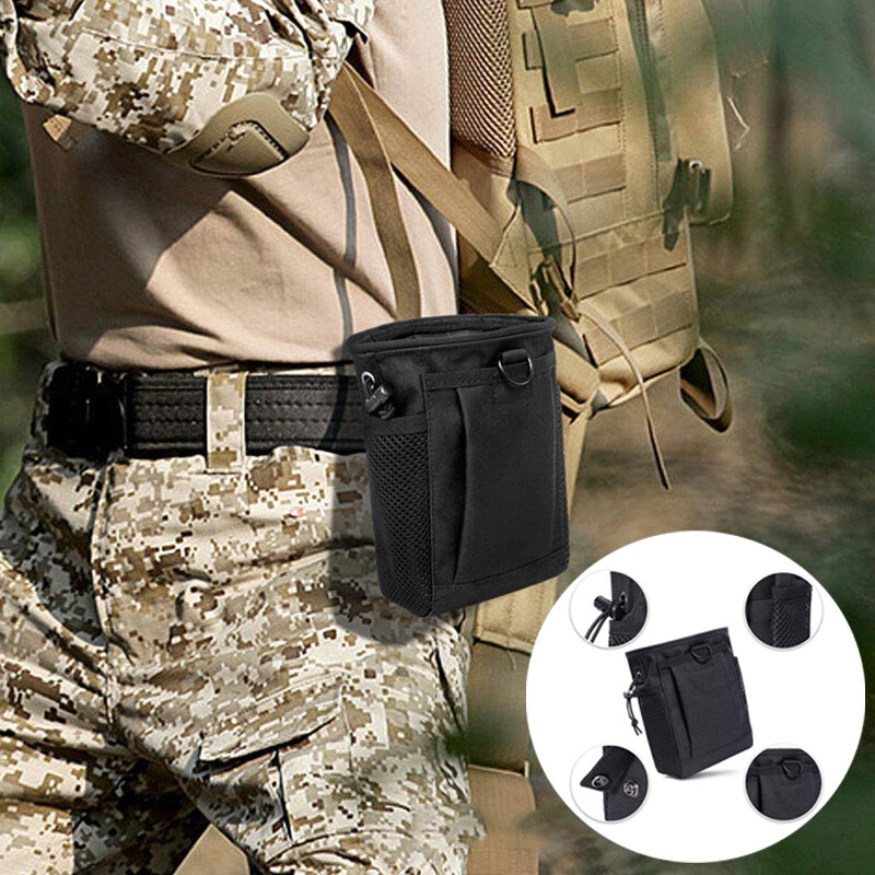 Tactical Molle Dump Pouch Drawstring Magazine Dump Bag Utility Belt Ammo Pouch