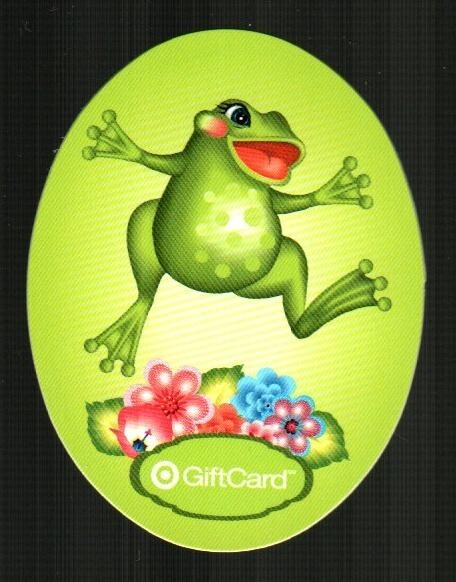 TARGET Easter, Leaping Frog ( 2007 ) Die-Cut Gift Card ( $0 )