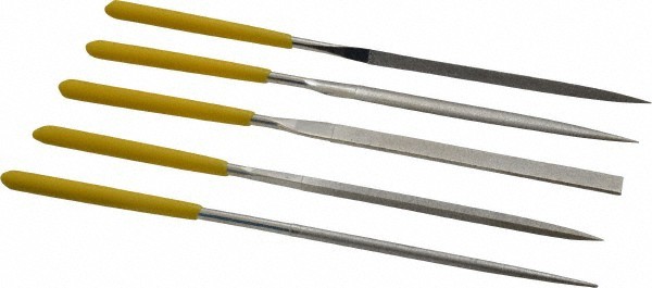 Value Collection 5 Pc 5-1/2" Fine Cut Diamond Pattern Needle File Set