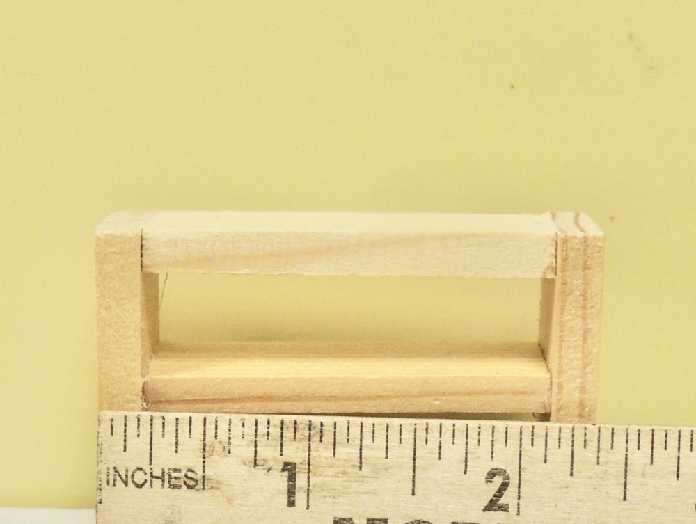 Two (2) wood shelving 1:35-1:43 Scale unfinished