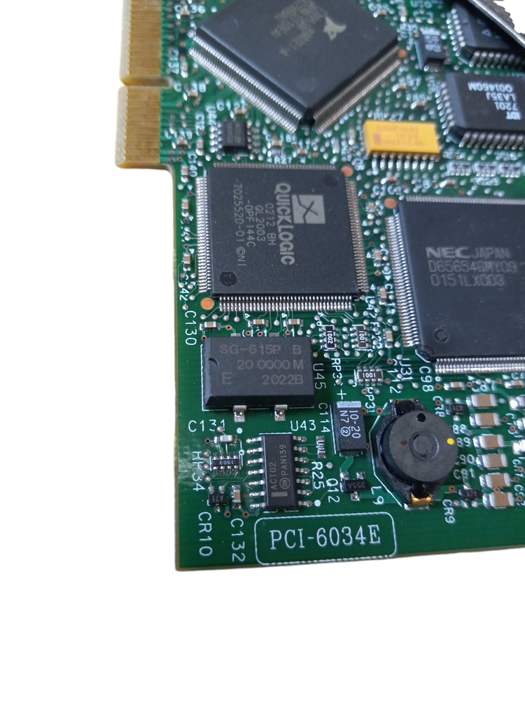 National Instruments NI 6034E Analog Input Multifunction DAQ 16 Bit 16 Inputs