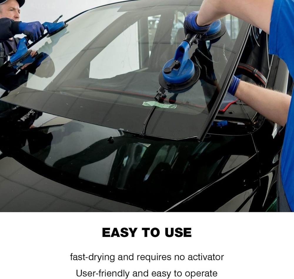 Single Step Primer for Windshield Replacement - 1.7 Fl Oz (Pack of 1), Black