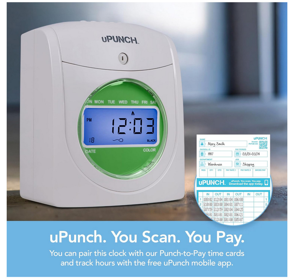 uPunch HN3500 Advanced Time Clock Bundle for Small Business: Complete...