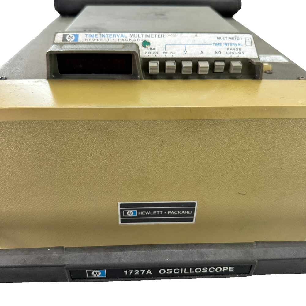 HP Hewlett Packard 1727A Storage Oscilloscope w/ Time Interval Multimeter