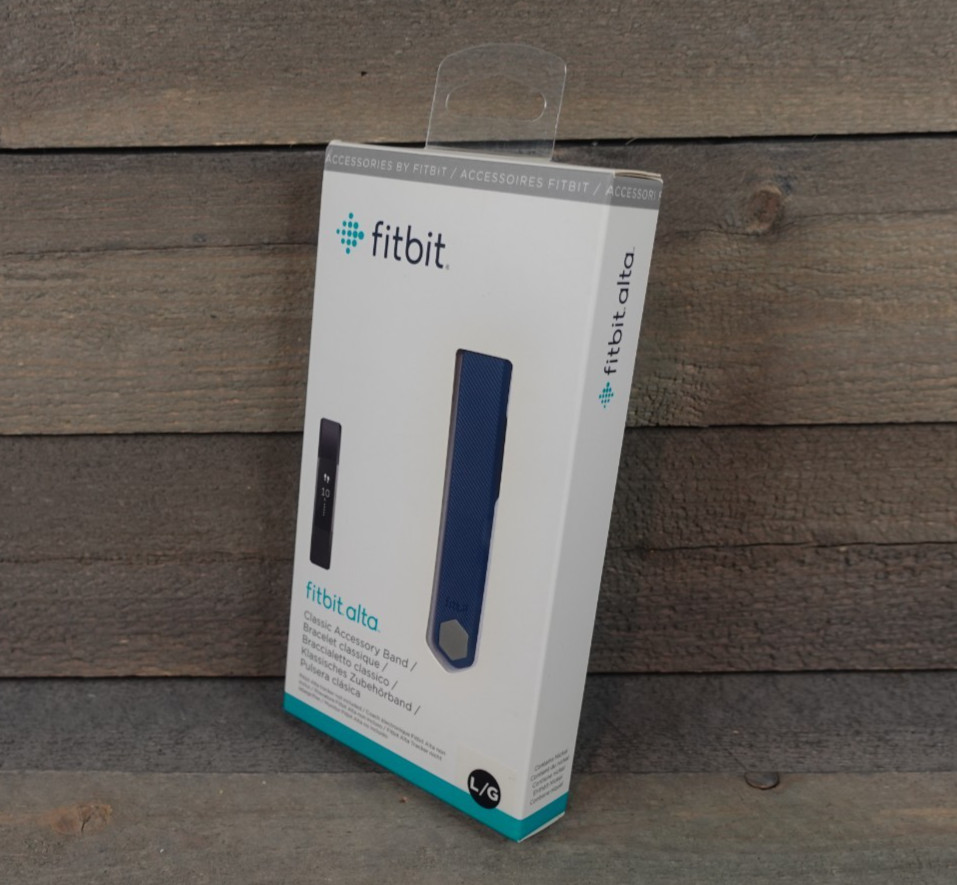Fitbit Alta Navy Blue Classic Accessory LARGE Replacement Band - NEW SEALED!!