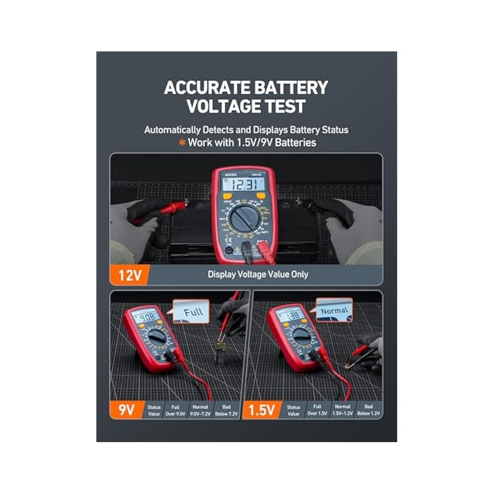 Portable Digital Multimeter with 2x Sampling Rate, Measures