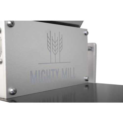 Mighty Mill 3 Roller Grain Mill | Stainless Steel Knurled Rollers | Adjustable G