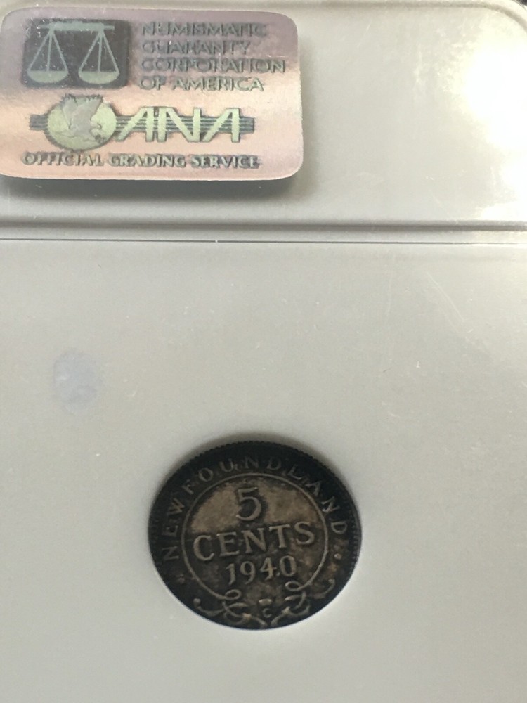 1940c Newfoundland, ¢5 Cent, NGC Graded, **MS-63**