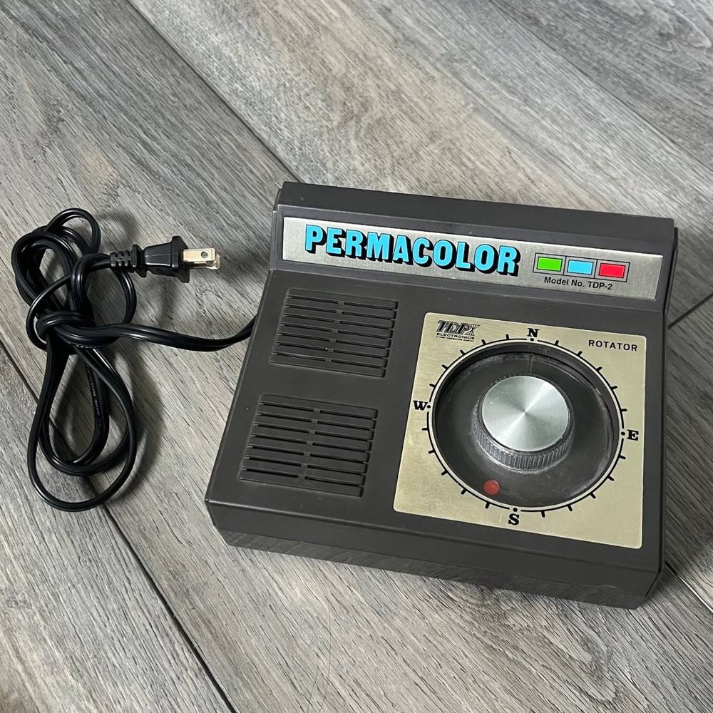 Vintage Permacolor TDP-2 Automatic Antenna Rotator Control Box Compass Dial