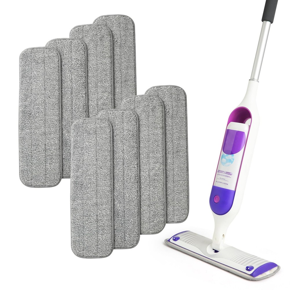 8 Pack Microfiber Spray Mop Replacement Pads for Swiffer PowerMop, Washable &...