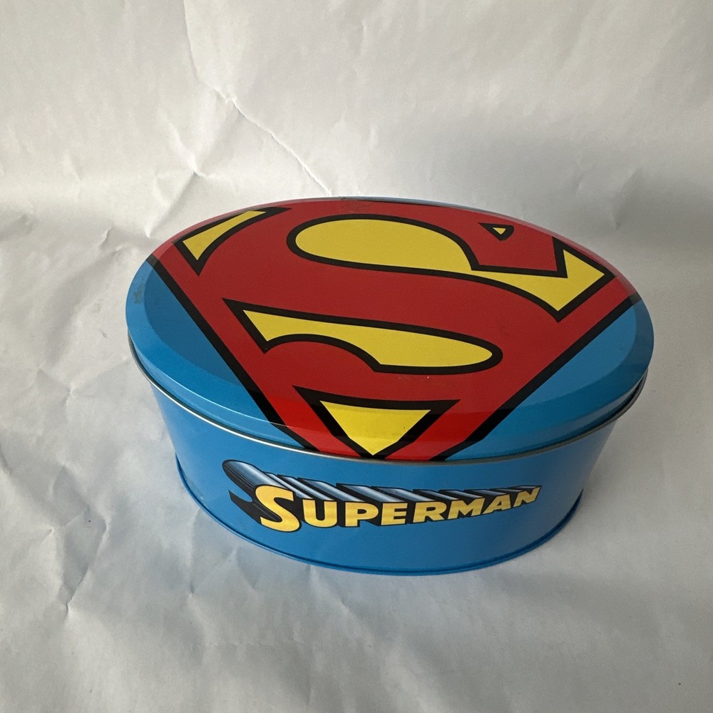 Superman Metal Tin Storage Container Without T-shirt DC Comics