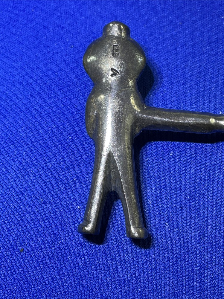 Pewter Aztec Mayan Figure Wine Corkscrew