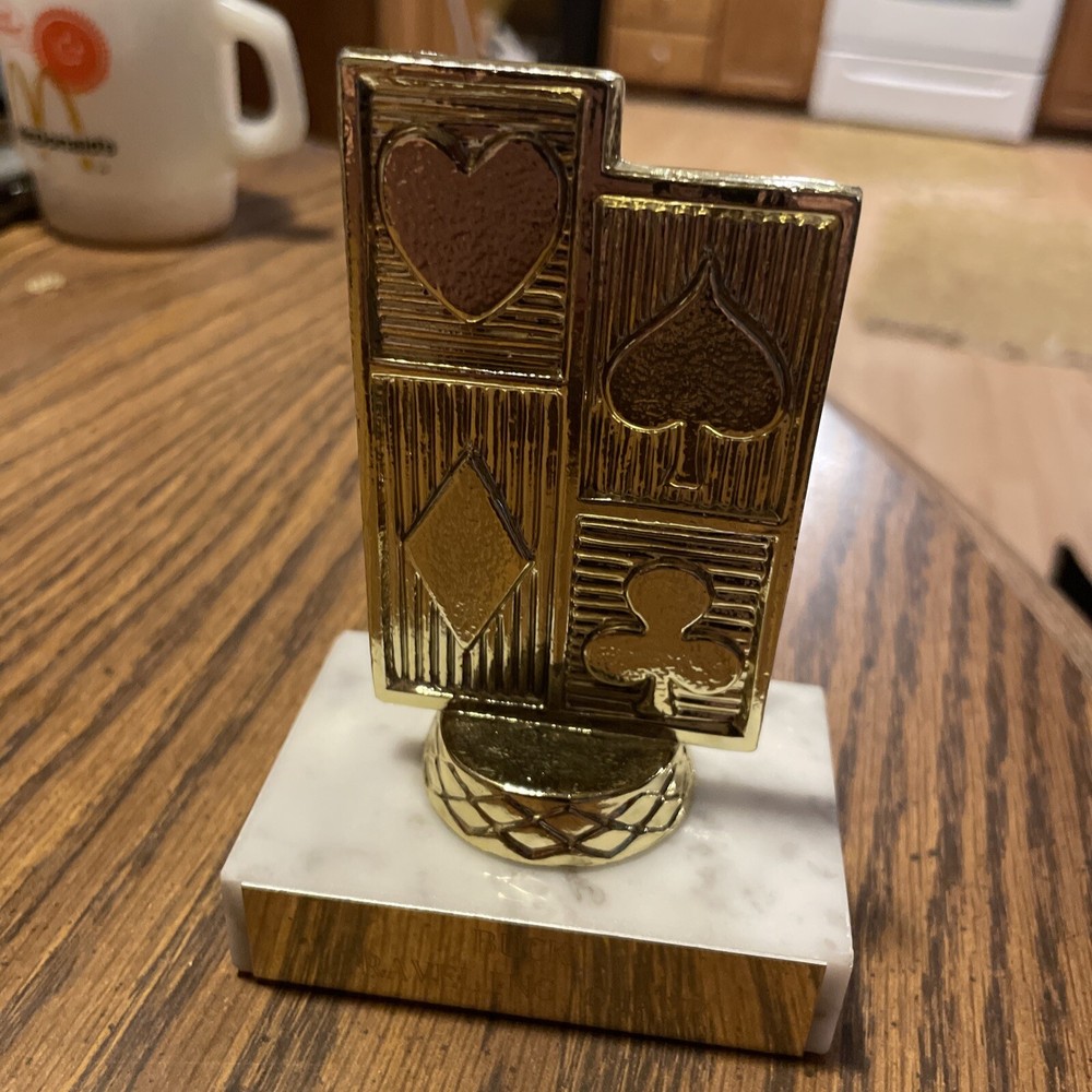 Buck Euchre Card Game Trophy