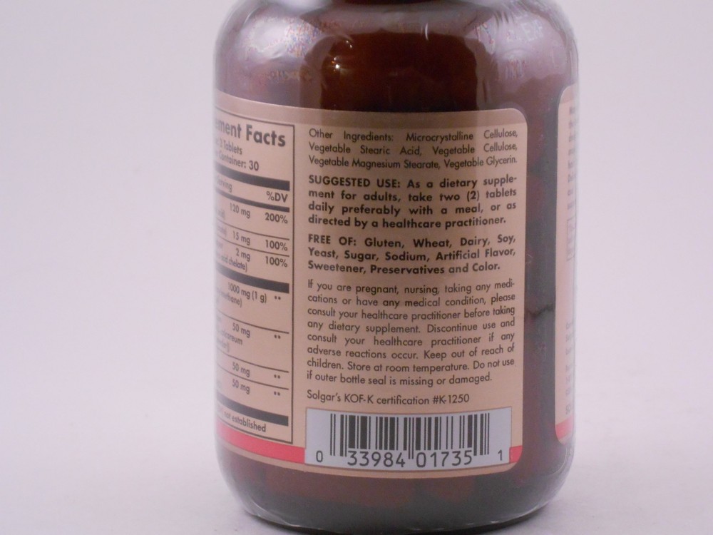 Solgar Skin, Nails & Hair Advanced MSM Formula Tablets