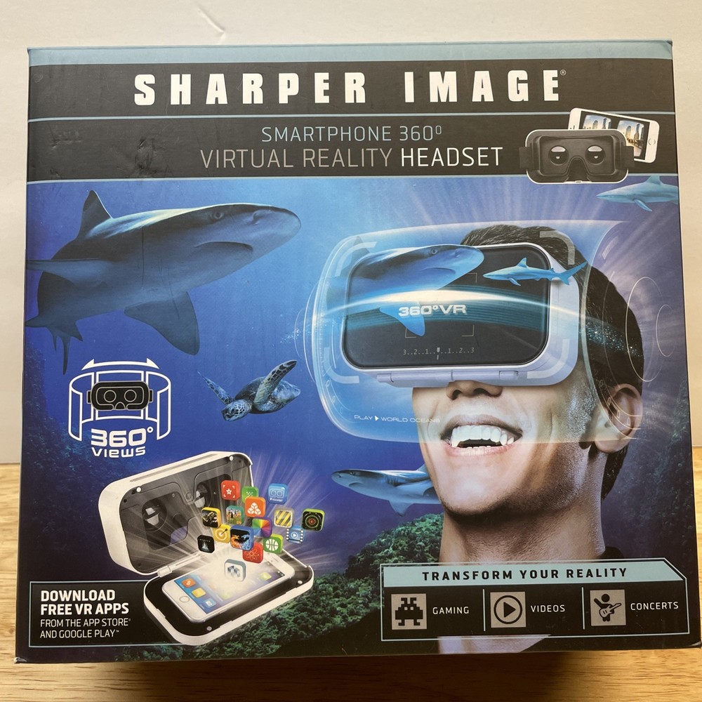 Sharper Image Smartphone 360 Degrees Virtual Reality Headset Transform Reality