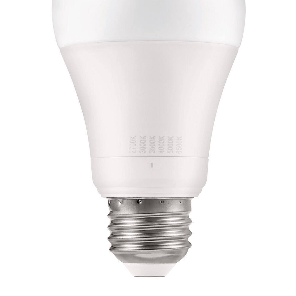 60-Watt Equivalent A19 E26 Base Dimmable LED Light Bulb with Selectable Color Te