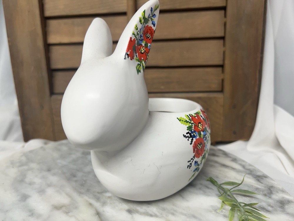 Ceramic Bunny Rabbit Planter Easter Bunny Succulent Planter