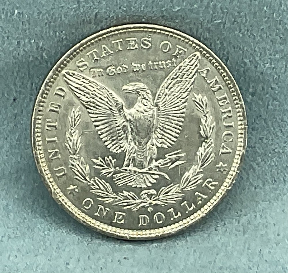 1882-O Morgan Silver Dollar, in Uncirculated condition