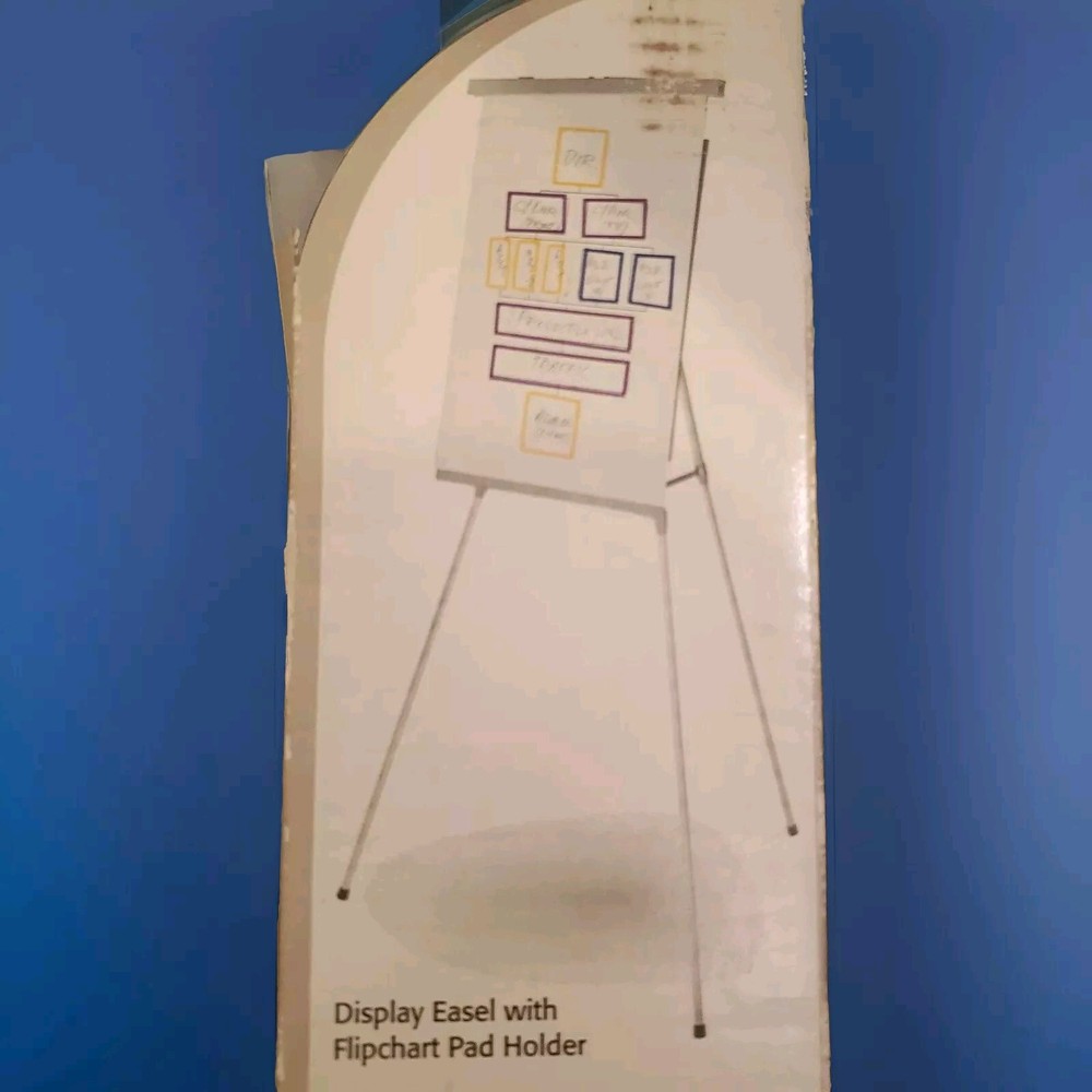 Quartet Tri-lite Dual Purpose Easel Flipchart Pad Holder 34-64" Telescoping Legs