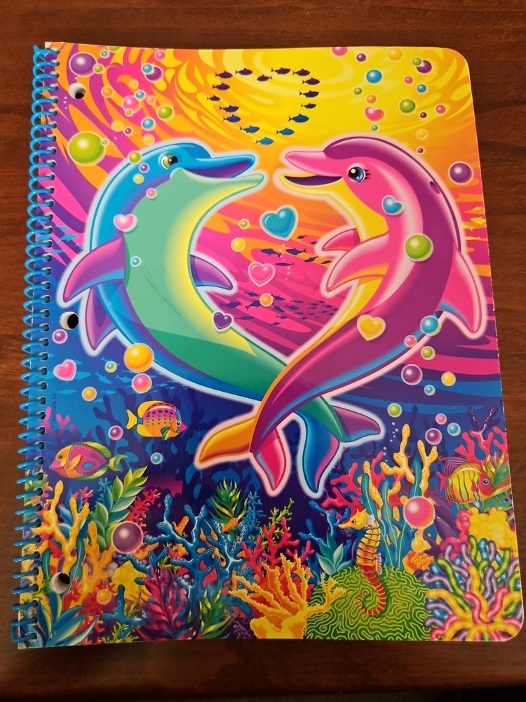 Lisa Frank Dolphin Spiral Notebook